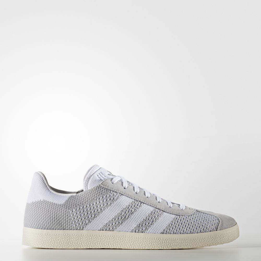 Adidas Gazelle Primeknit - Originals γυναικεια - Μαυρα/Ασπρα/Ασπρα,Μέγεθος: EU 36 – 54 2/3 (398EACTF